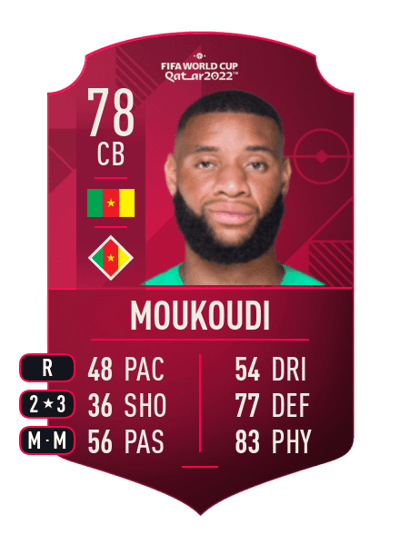 Harold Moukoudi World Cup Player 78 OVR