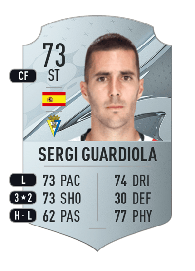 Sergi Guardiola Rare 73 OVR