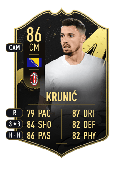 Rade Krunić Team of the Week 86 OVR