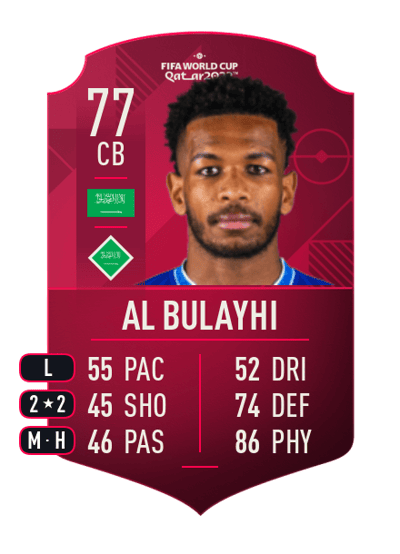 Ali Al Bulayhi World Cup Player 77 OVR