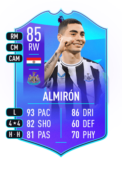 Miguel Almirón POTM Premier League 85 OVR
