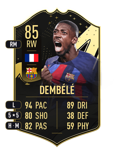 Ousmane Dembélé Team of the Week 85 OVR