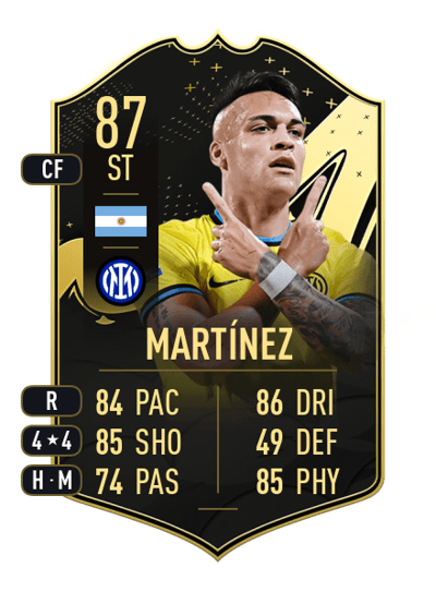 Lautaro Martínez Team of the Week 87 OVR