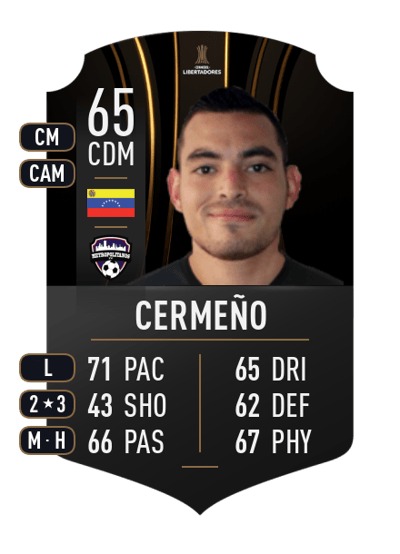 Carlos Cermeño CONMEBOL LIBERTADORES 65 OVR