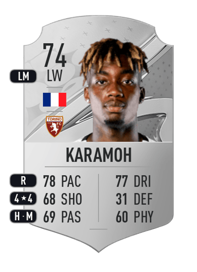 Yann Karamoh Rare 74 OVR