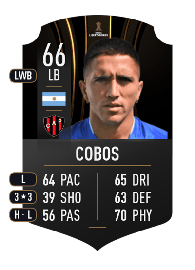 Facundo Cobos CONMEBOL LIBERTADORES 66 OVR