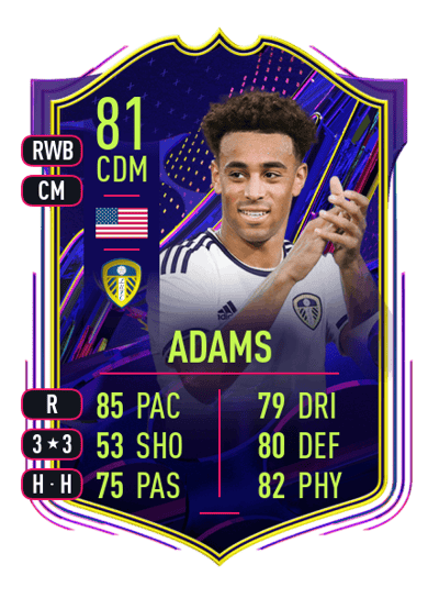 Tyler Adams Ones to Watch 81 OVR