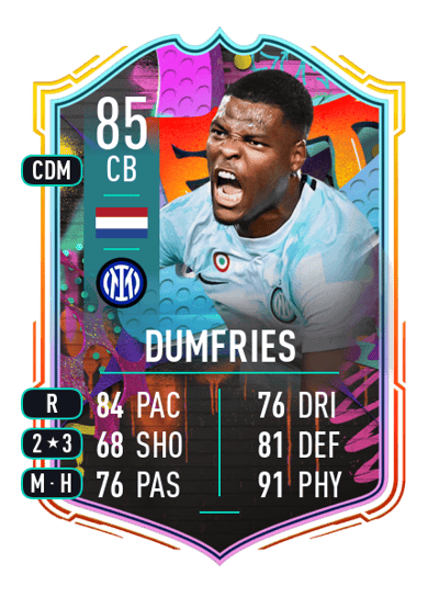 Denzel Dumfries Out of Position 85 OVR