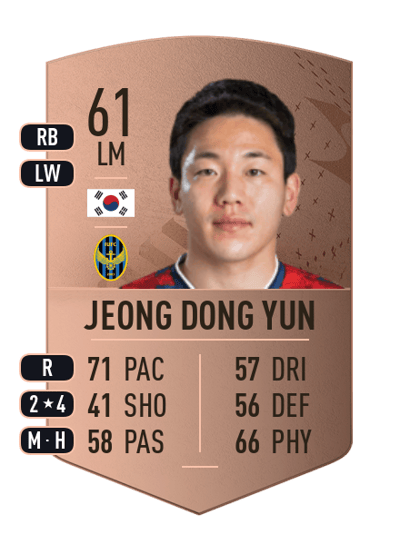 Jeong Dong Yun Common 61 OVR