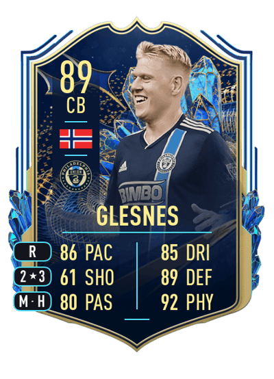 Jakob Glesnes Team of the Season 89 OVR