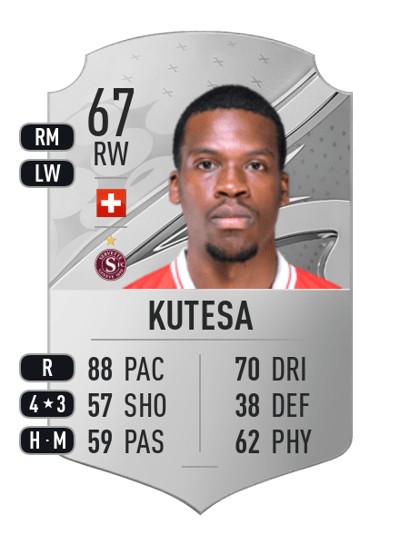 Dereck Kutesa Rare 67 OVR