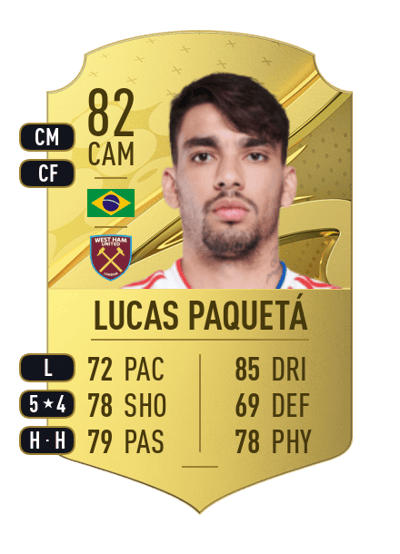 Lucas Paquetá Rare 82 OVR