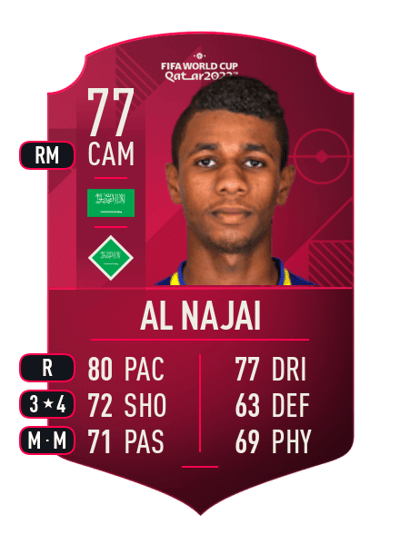 Sami Al Najai World Cup Player 77 OVR