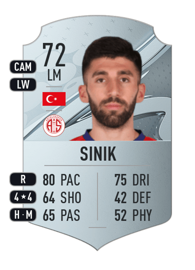 Doğukan Sinik Rare 72 OVR