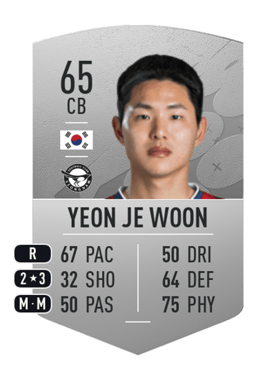 Yeon Je Woon Common 65 OVR