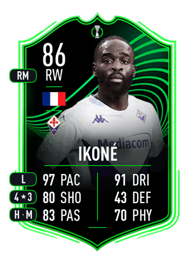 Jonathan Ikoné UECL Road to the Knockouts 86 OVR