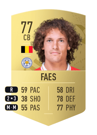 Wout Faes Common 77 OVR