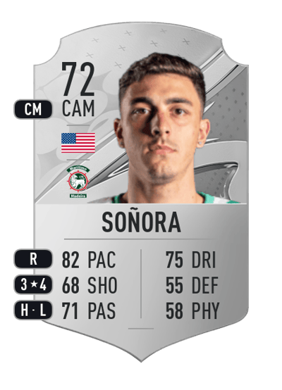 Joel Soñora Rare 72 OVR
