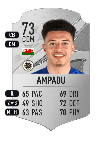 Ethan Ampadu Rare 73 OVR