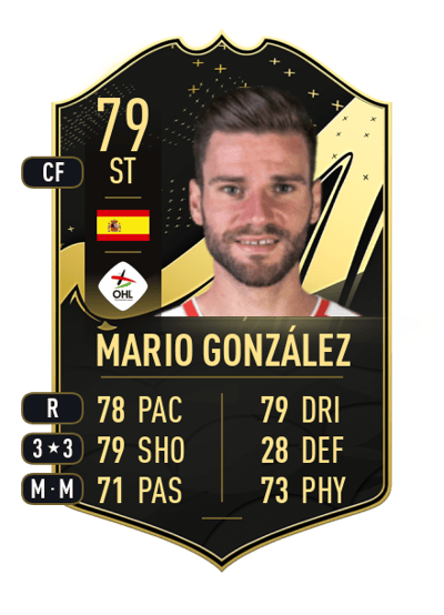 Mario González Team of the Week 79 OVR