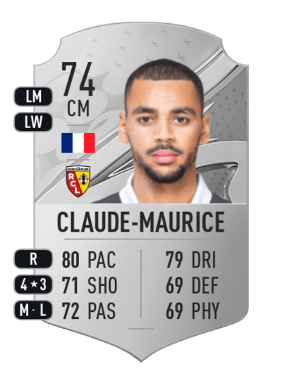 Alexis Claude-Maurice Rare 74 OVR