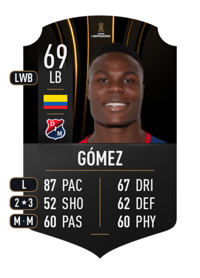 Yulián Gómez CONMEBOL LIBERTADORES 69 OVR