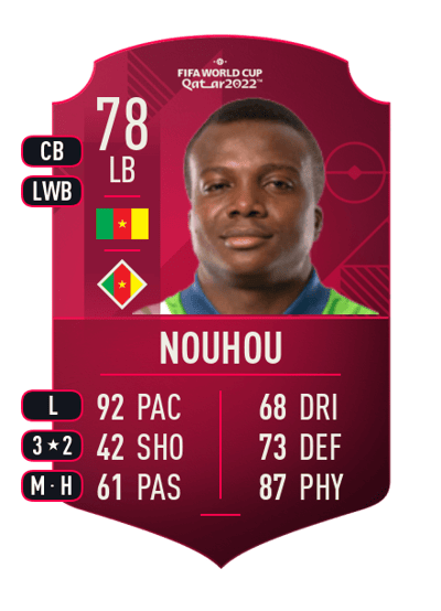 Nouhou World Cup Player 78 OVR