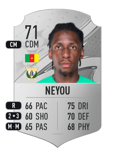 Yvan Neyou Rare 71 OVR