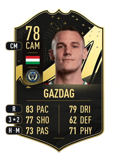 Dániel Gazdag Team of the Week 78 OVR