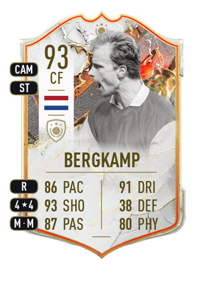 Dennis Bergkamp Trophy Titans ICON 93 OVR