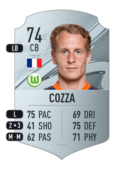 Nicolas Cozza Rare 74 OVR