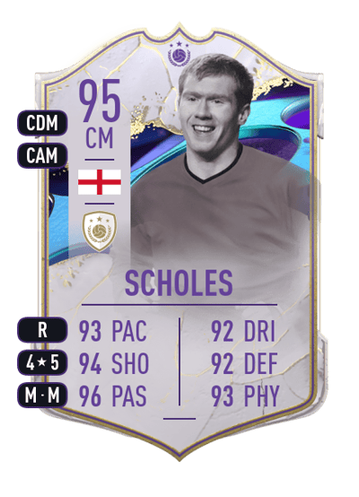 Paul Scholes Cover Stars 95 OVR
