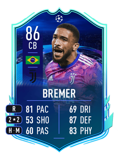 Bremer UCL Road to the Knockouts 86 OVR