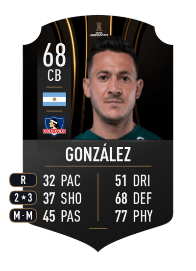 Ramiro González CONMEBOL LIBERTADORES 68 OVR