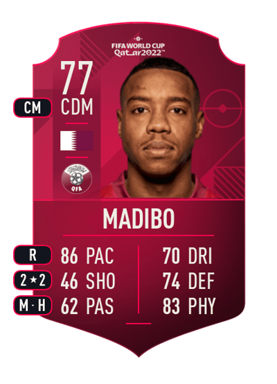 Assim Madibo World Cup Player 77 OVR