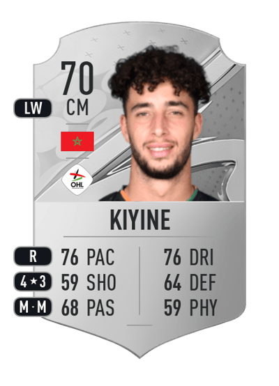 Sofian Kiyine Rare 70 OVR