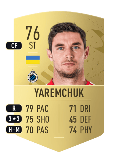Roman Yaremchuk Common 76 OVR
