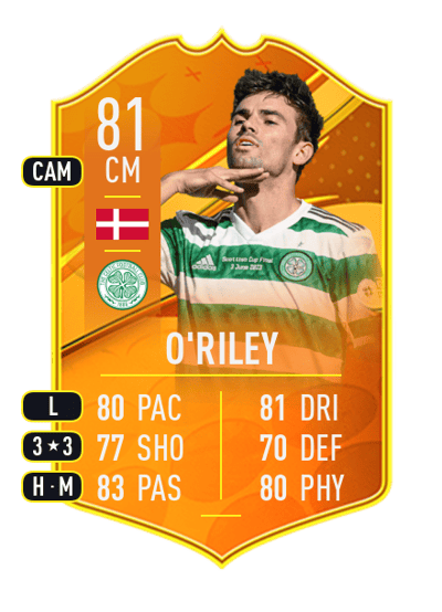 Matt O'Riley Domestic Man of the Match 81 OVR
