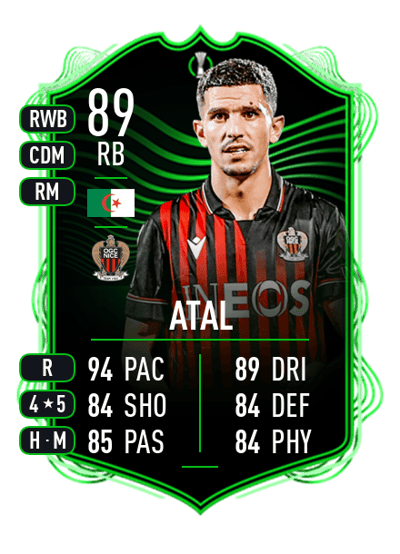Youcef Atal UECL ROAD TO THE FINAL 89 OVR