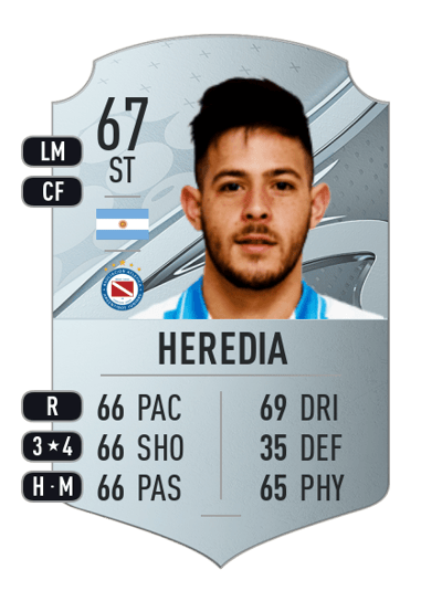 Leonardo Heredia Rare 67 OVR