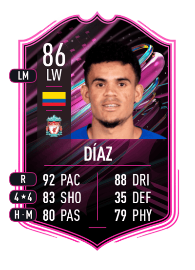 Luis Díaz FUT Ballers 86 OVR