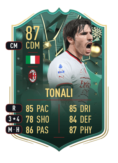 Sandro Tonali WINTER WILDCARDS 87 OVR