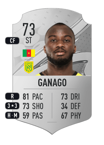 Ignatius Ganago Rare 73 OVR
