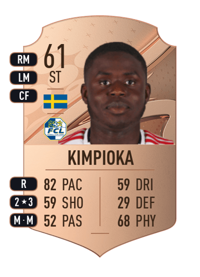 Benjamin Kimpioka Rare 61 OVR