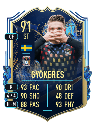 Viktor Gyökeres Team of the Season 91 OVR