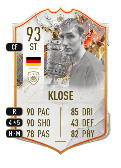 Miroslav Klose Trophy Titans ICON 93 OVR