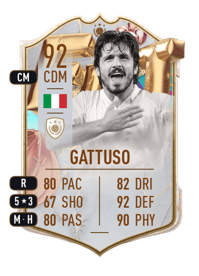 Gennaro Gattuso FUT BIRTHDAY ICON 92 OVR