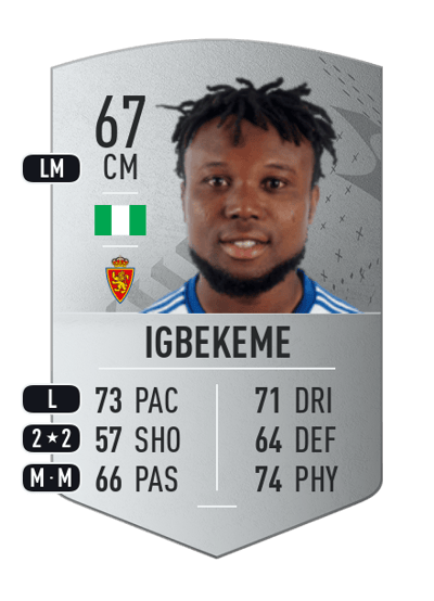 James Igbekeme Common 67 OVR
