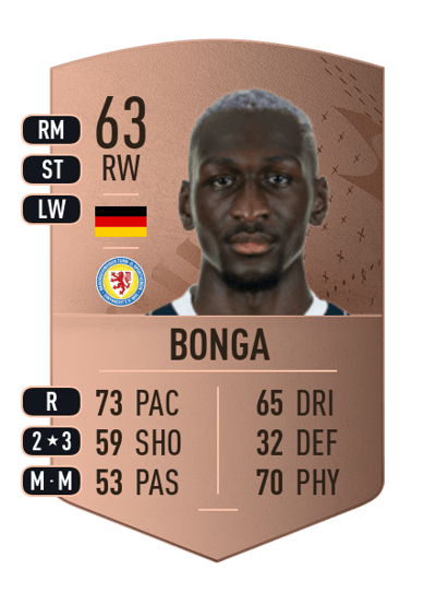 Tarsis Bonga Common 63 OVR