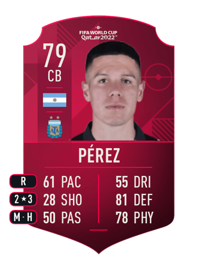 Nehuén Pérez World Cup Player 79 OVR